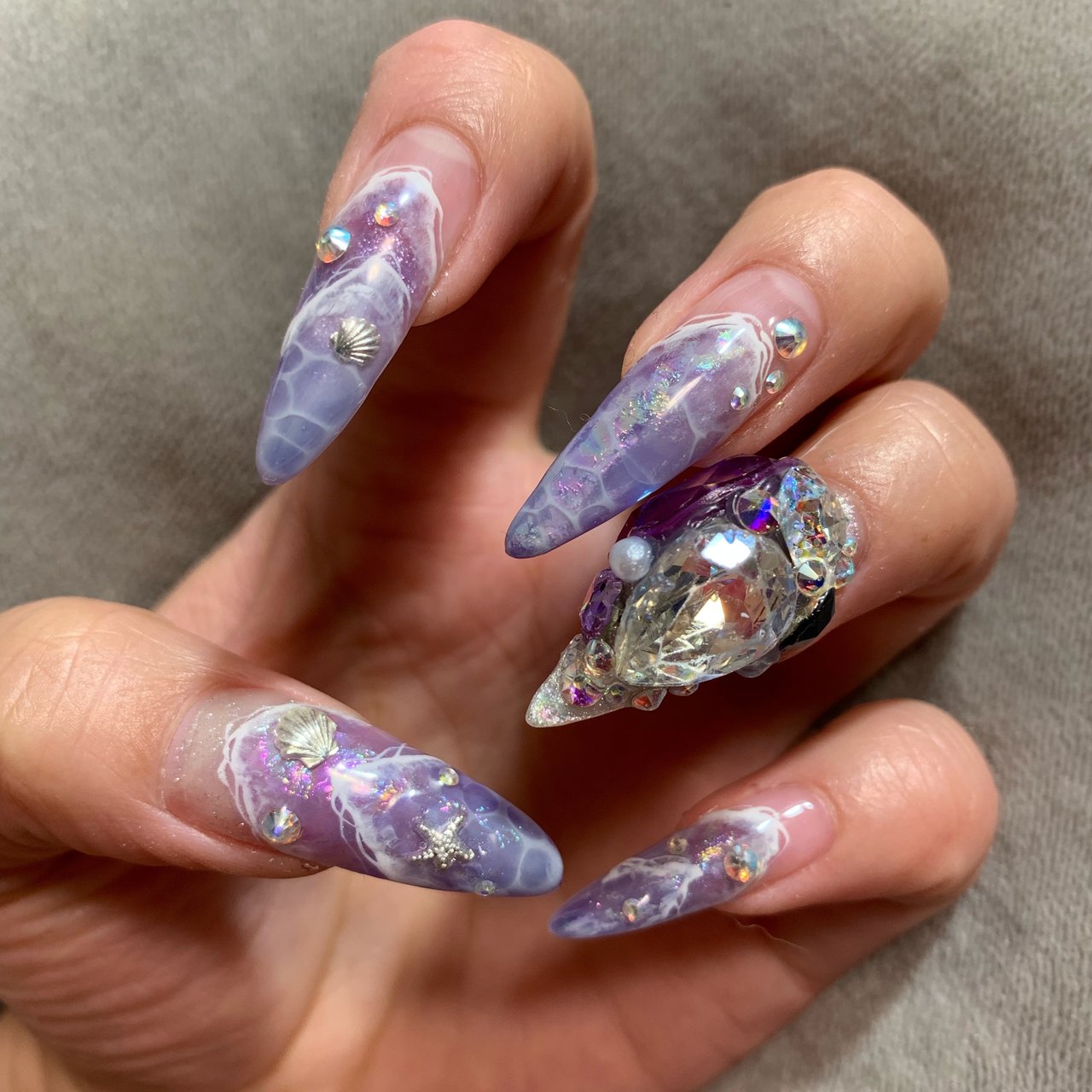 夏 海 リゾート デート ハンド Amulet Nail 美爪職人 Satochiroのネイルデザイン No ネイルブック