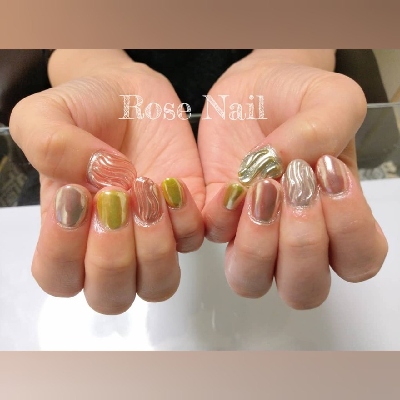 春 夏 スポーツ オフィス シンプル Rose Nail のネイルデザイン No ネイルブック