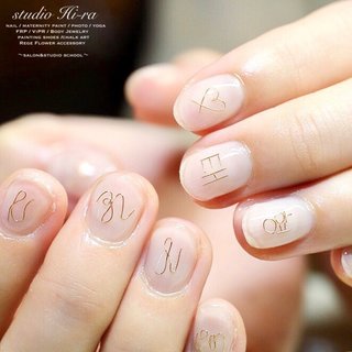 人気順 ライブ フェス ワイヤー文字ネイルのネイルデザイン ネイルブック