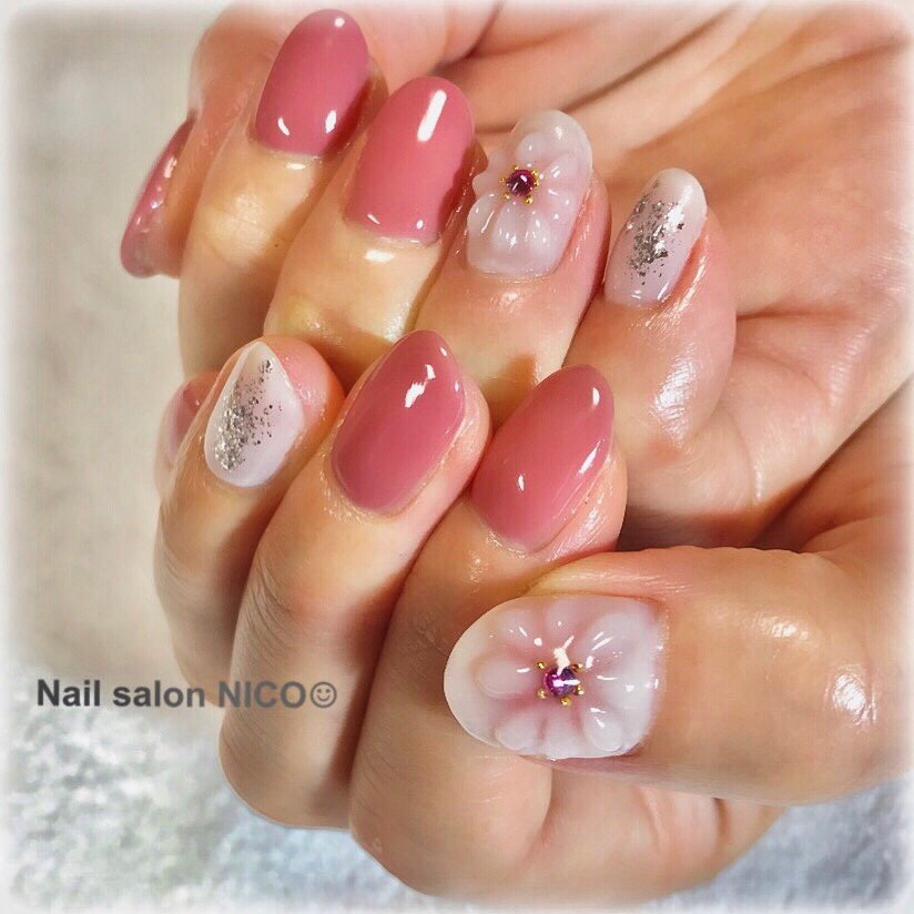 春 夏 梅雨 デート お客様 Nail Salon Nico のネイルデザイン No 4341600 ネイルブック