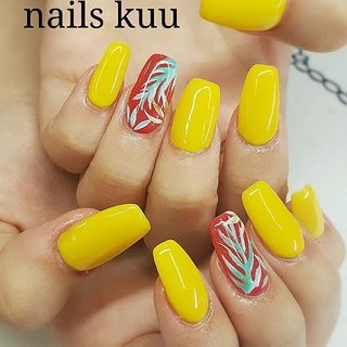 nail‘s　KUU　堺筋本町１出口すぐ 営業時間　12時～21時　(最終受付18:30時迄)
定休日　日.祝　(他臨時休業有り)
☎06‐6263‐8338


#大阪ネイルサロン#堺筋本町#堺筋本町ネイルサロン #ジェルネイルアート #リーフネイル #夏ネイル #初夏ネイル #ジェルネイル #ネイルカタログ #ネイルデザイン #nailart #nailskuu #naildesigns #nailstagram #nails #ネイルズクゥ #手描きアート #スクエア #夏 #旅行 #海 #リゾート #ハンド #シンプル #トロピカル #ボタニカル #ロング #レッド #イエロー #ジェルネイル #お客様 #nailskuu #ネイルブック