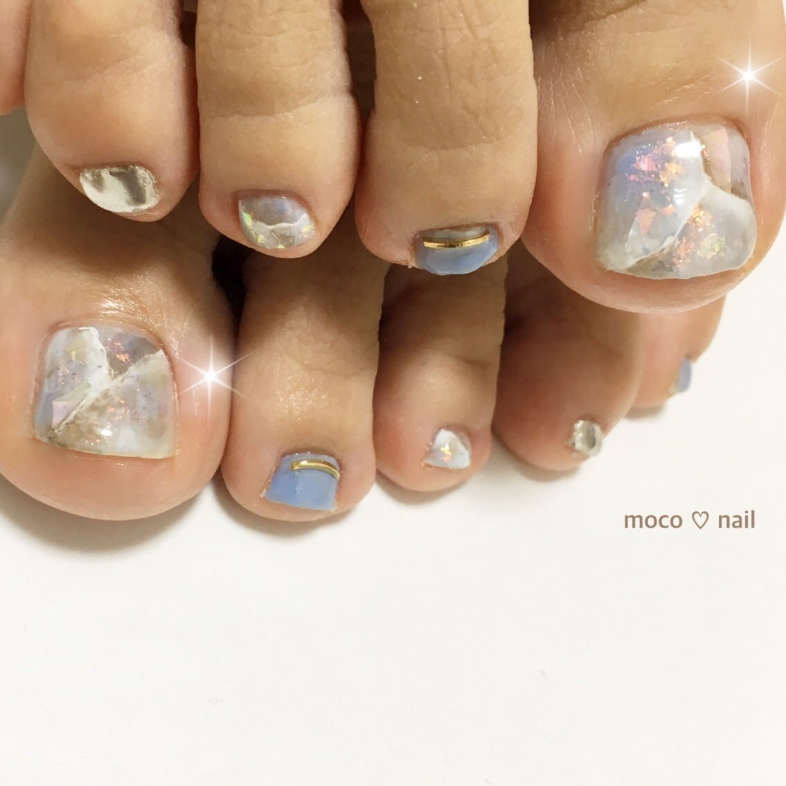 夏 海 リゾート 浴衣 フット Moco Nailのネイルデザイン No ネイルブック