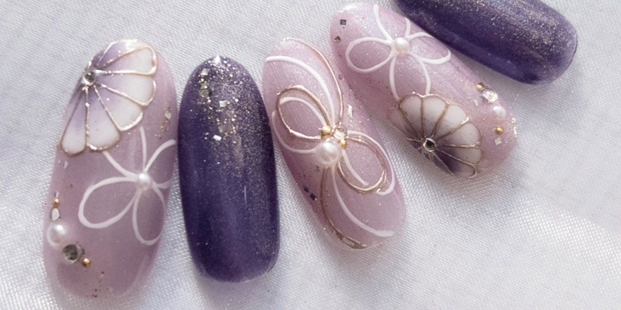 水引きネイル🎍✨｜WITH NAIL｜ネイルブック