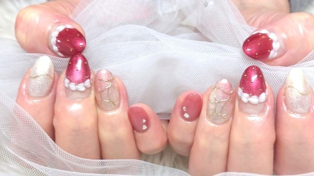 新作デザイン】☆いちごのショートケーキネイル☆｜Nailsalon Bliss