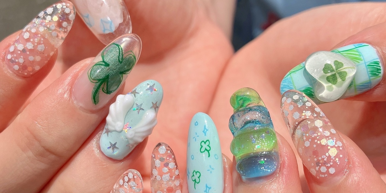 デザイン特集】トレンドの平成風やウィッシュコアに✨クローバーネイル