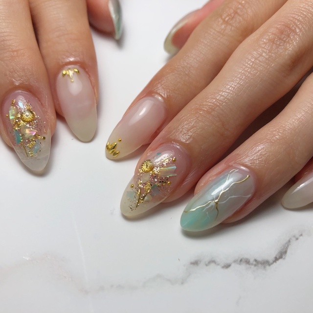 nailsalonR リピ様 お客様ネイル💅🏻 NAIL SALON Rabbit foot🐰 （ネイルサロン