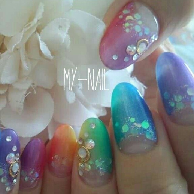 Myy nailさまご確認ページ mynails こちらのラメ人気でした
