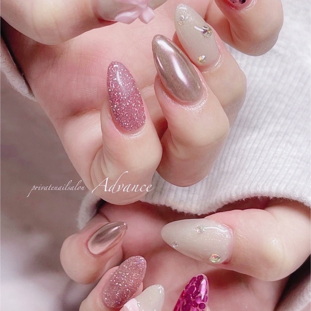 Advance nail ‎𖤐 eyesalon｜鹿沼のネイルサロン｜ネイルブック