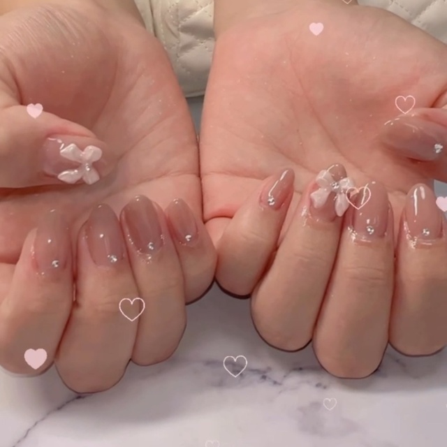honey nail ♡♡ ストレスの少ない #ちゅるん #ワンホン #オフィス