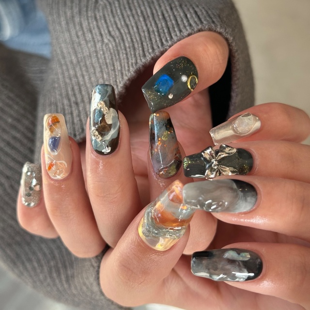 まろんくりーむ様リクエスト ネイルチップ20点 まろんくりーむ様