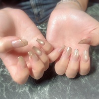 バレンタイン/ハンド/チェック/ハート/キラキラ - nailsaion.flowerの