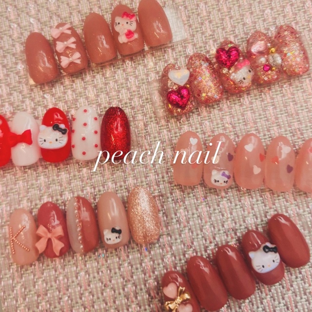 ♡peach nail｜三軒茶屋のネイルサロン｜ネイルブック