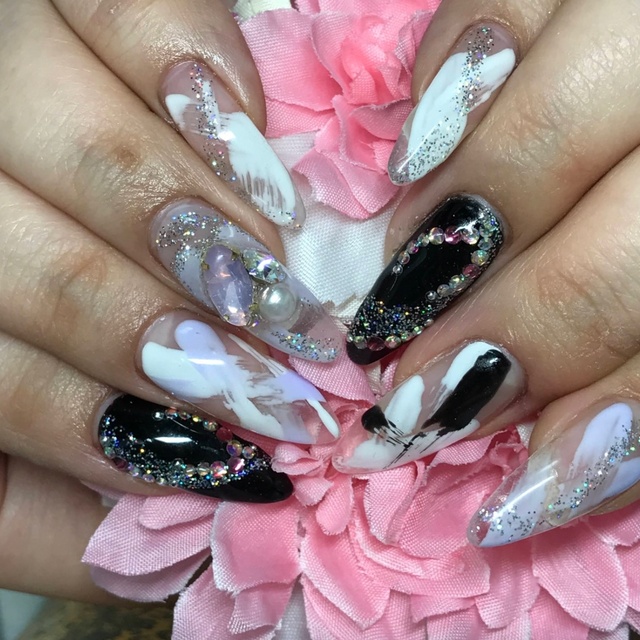 ネイル 夏休みのJKちゃんネイル パーツ代別途 #立川ネイルサロン#クロムネイル