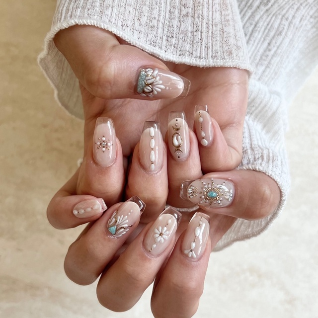 AURA-nailart-｜いよ立花のネイルサロン｜ネイルブック