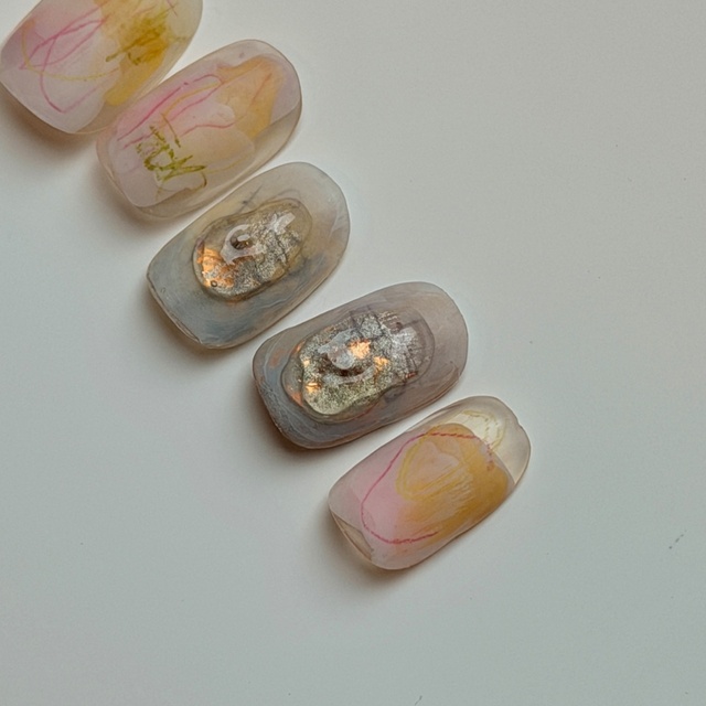 ネイルオーダー専用ページ　No.74 ニュアンス×ケア‎𖤐 ̖́-Kaph nail factory｜四ツ橋のネイルサロン
